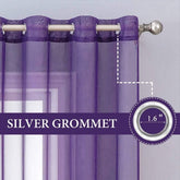 MIULEE Christmas Solid Sheer Curtains